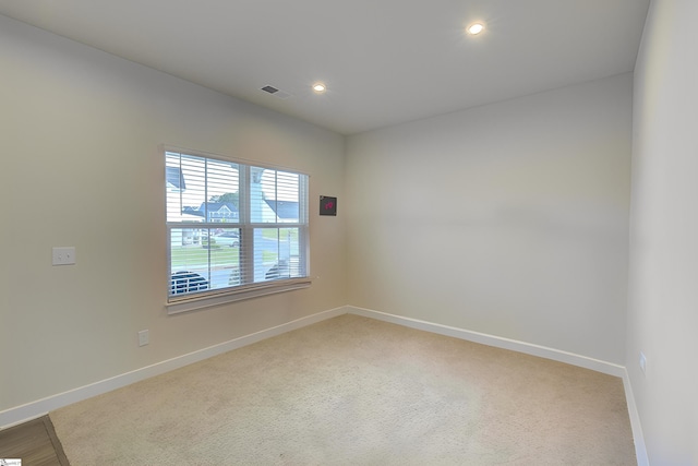 view of carpeted empty room