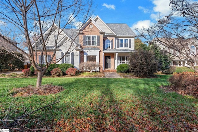 view of front of house featuring a front yard