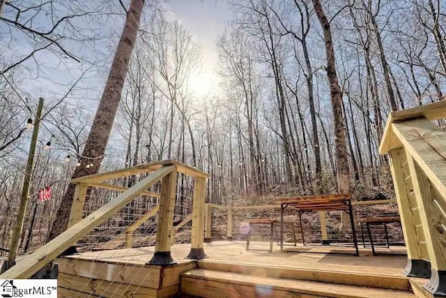 view of wooden terrace