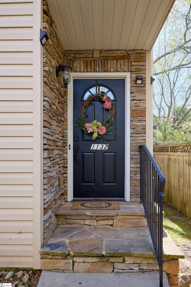 view of property entrance