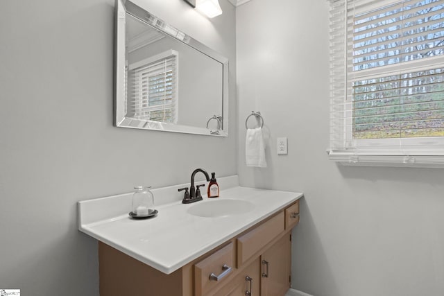 bathroom with vanity