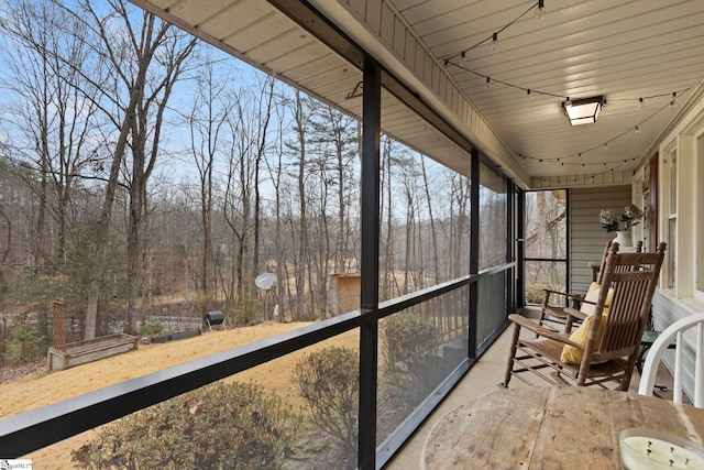 sunroom with a wealth of natural light