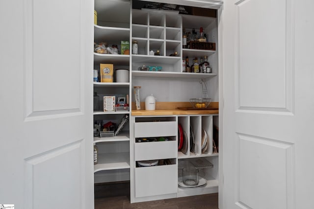 view of pantry