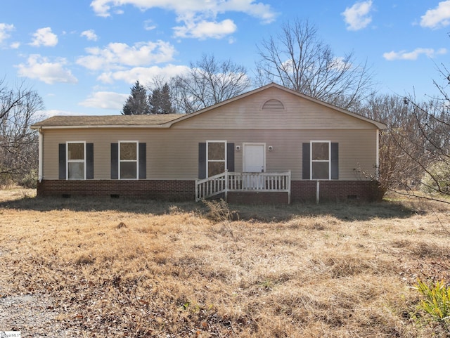 view of ranch-style home