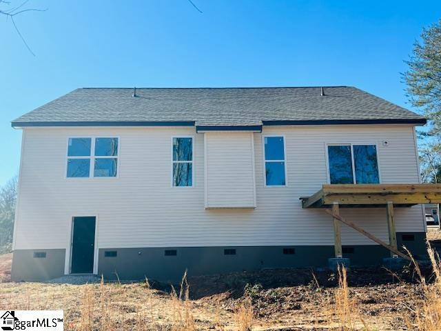 view of rear view of property