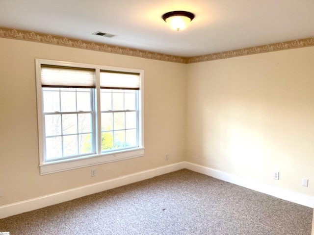 view of carpeted empty room