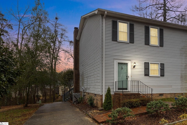 view of front of home