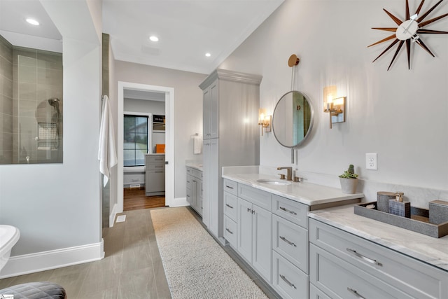 bathroom with vanity