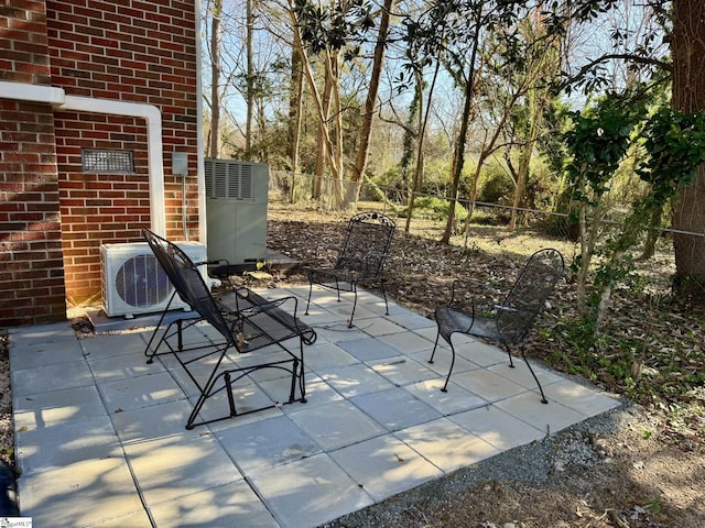 view of patio / terrace with ac unit