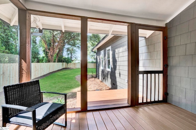 entryway featuring hardwood / wood-style flooring