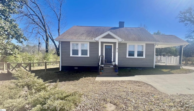 view of front of home