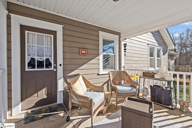 exterior space featuring covered porch