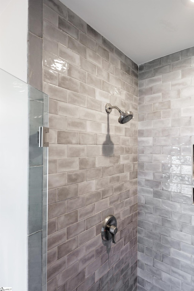 room details with tiled shower