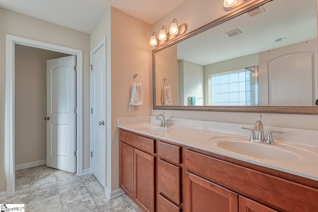 bathroom featuring vanity