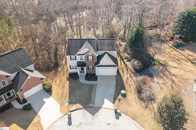 birds eye view of property