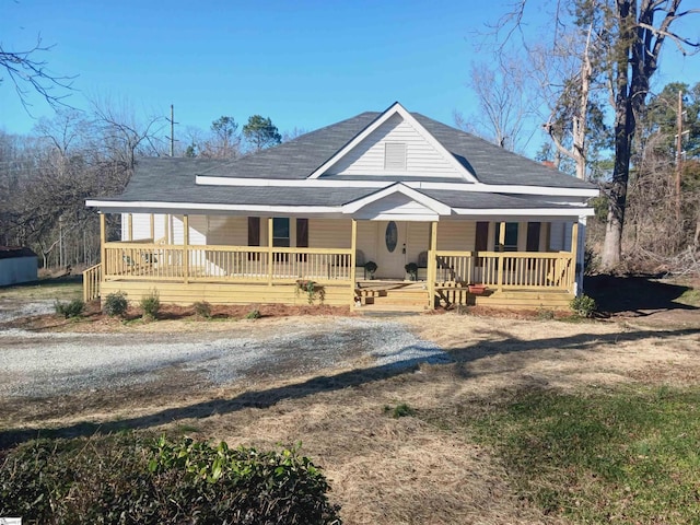 view of front of house featuring a porch