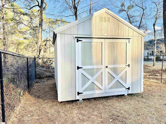 view of outdoor structure