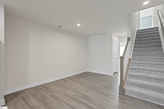 interior space featuring hardwood / wood-style flooring