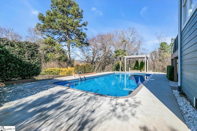 view of pool with a patio area