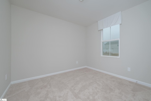 empty room with light carpet