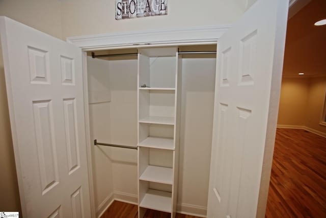 view of closet