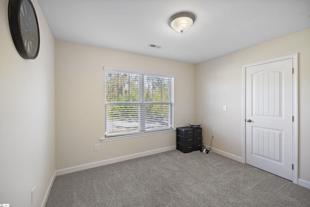 view of carpeted empty room