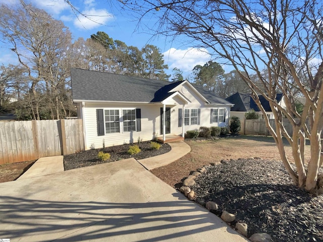 view of ranch-style house