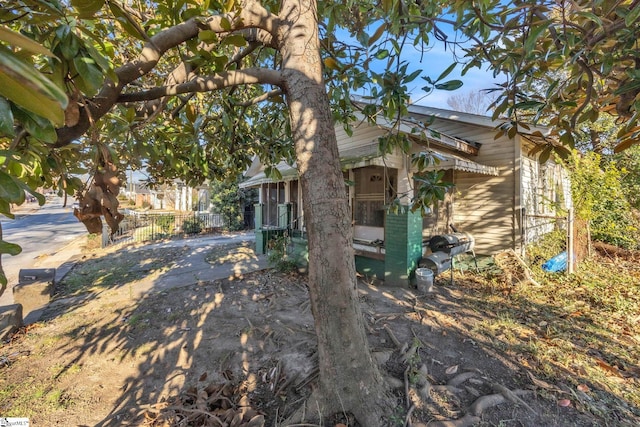 view of obstructed view of property