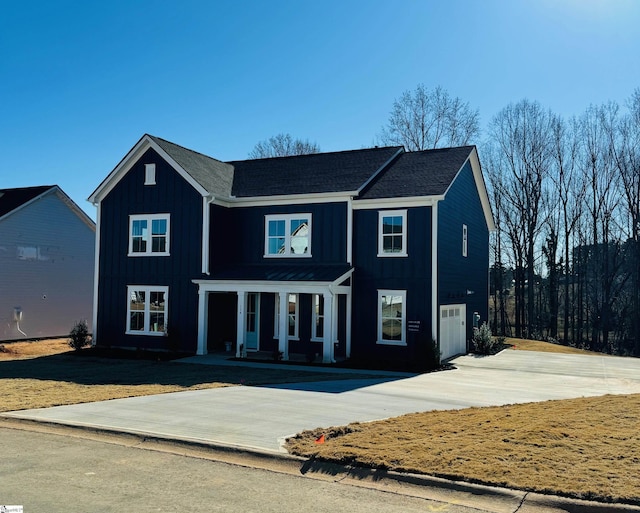 view of front of house featuring a garage