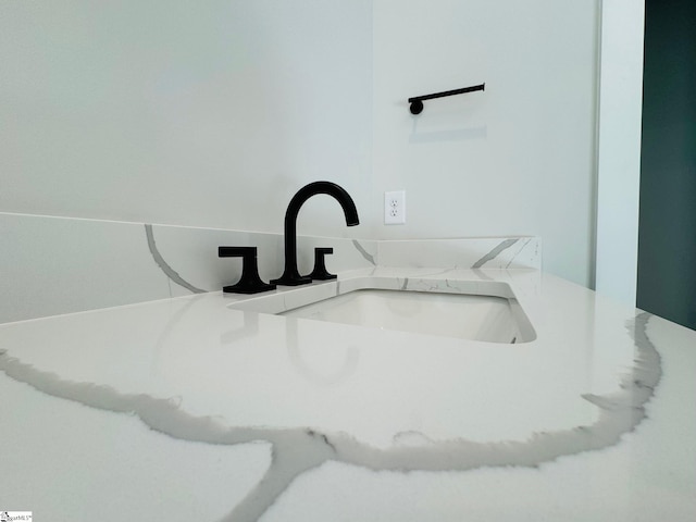 interior details featuring sink