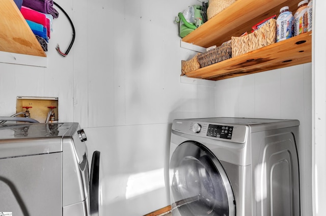 laundry area with hookup for a washing machine