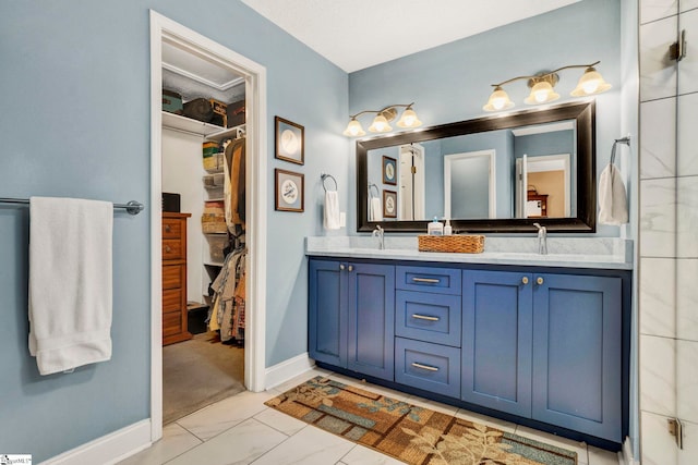 bathroom featuring vanity