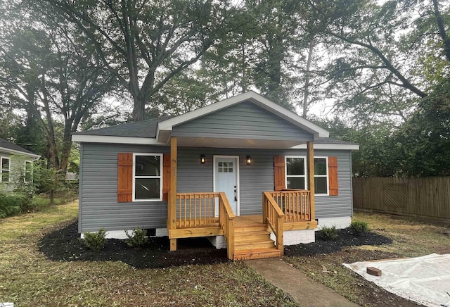 view of bungalow-style house