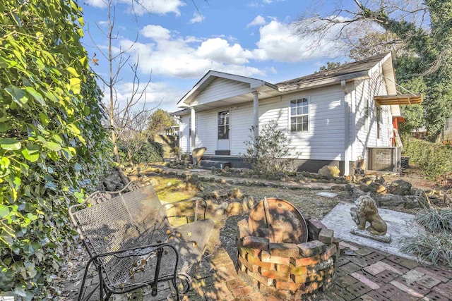 back of house featuring a patio area