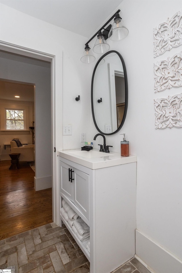 bathroom featuring vanity