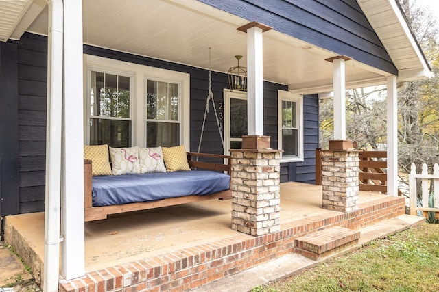 view of patio / terrace featuring a porch