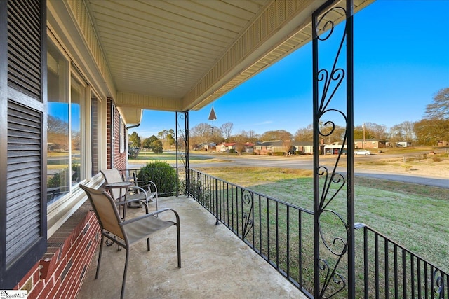 balcony with a porch