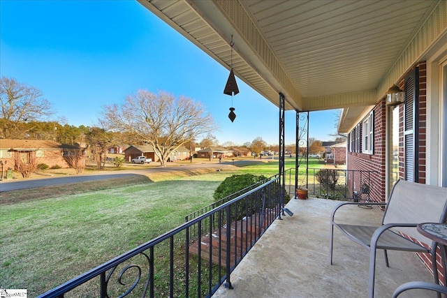 view of patio / terrace with covered porch