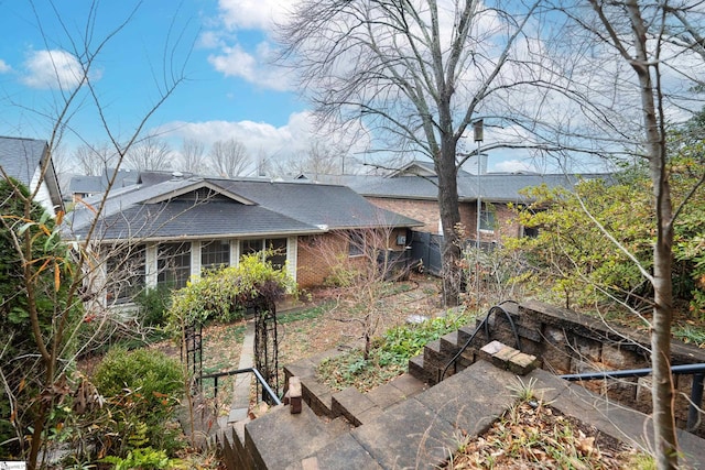 view of rear view of property