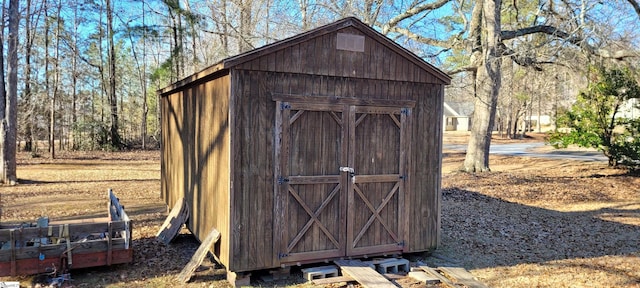 view of outdoor structure