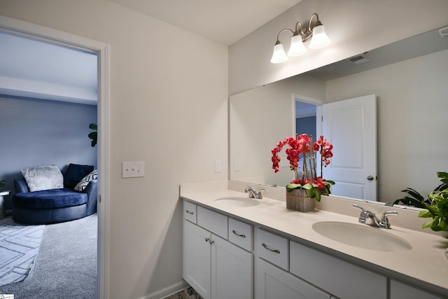 bathroom featuring vanity