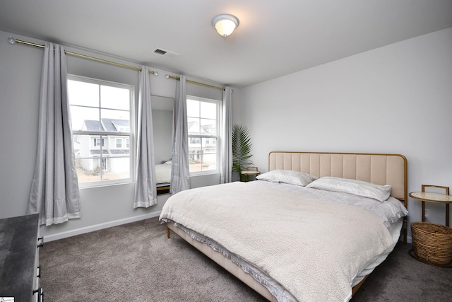 bedroom with carpet floors