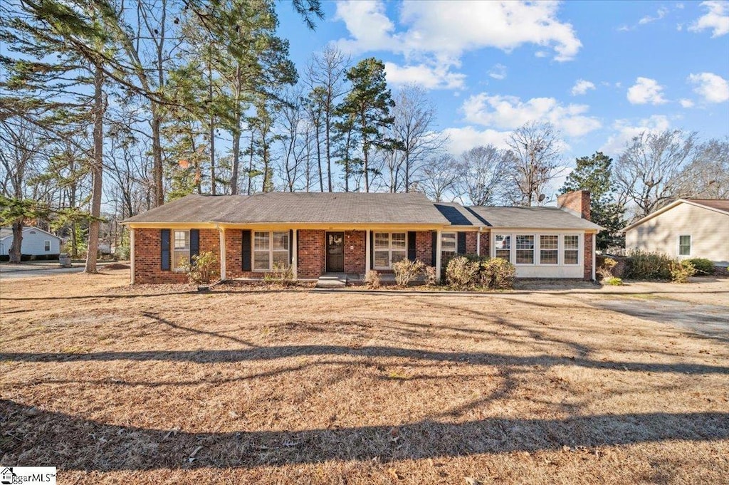 view of ranch-style house