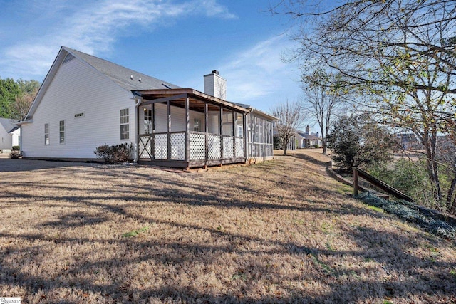 view of rear view of property