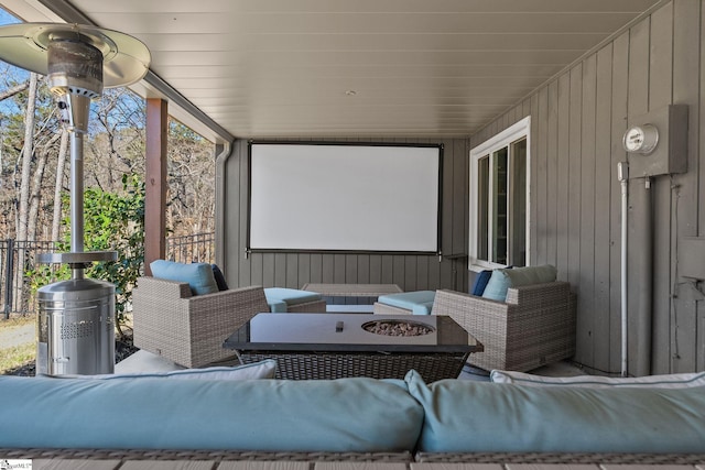 view of patio with outdoor lounge area