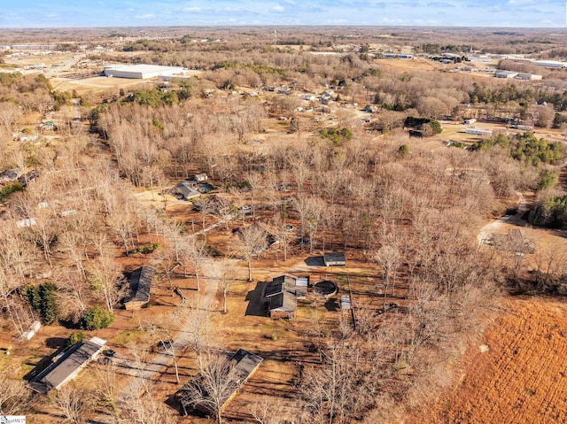 drone / aerial view featuring a rural view