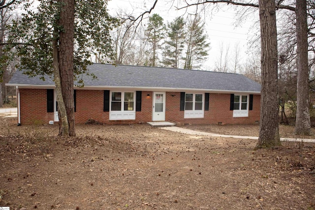 view of ranch-style house