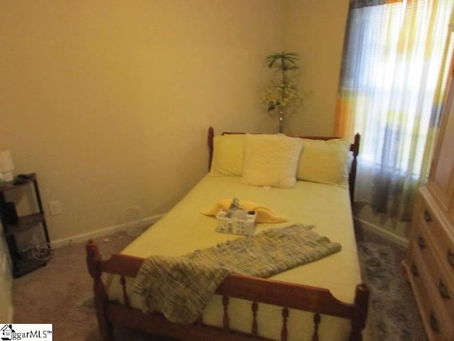 bedroom with carpet flooring