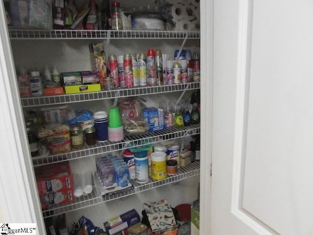 view of pantry