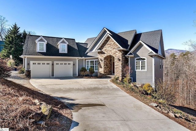 view of front of house featuring a garage